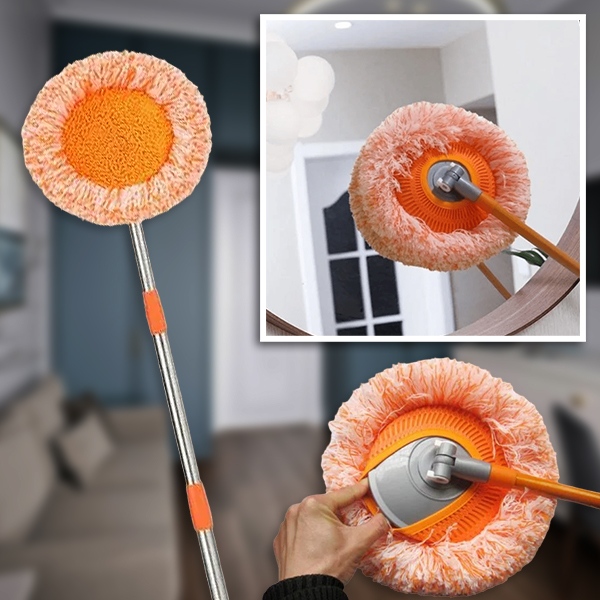 Mopa de Microfibra Rotativa 360° - 73-115 cm, Húmido e Seco | CORALMOP