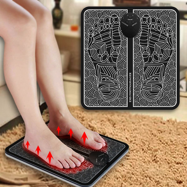 Tapete de Massagem EMS para Pés - 6 Modos, 4 Níveis de Intensidade | FOOTPAD