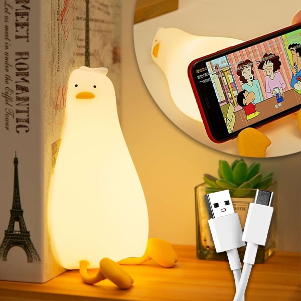 Candeeiro com um Pato Adorável de Silicone | DUCKY