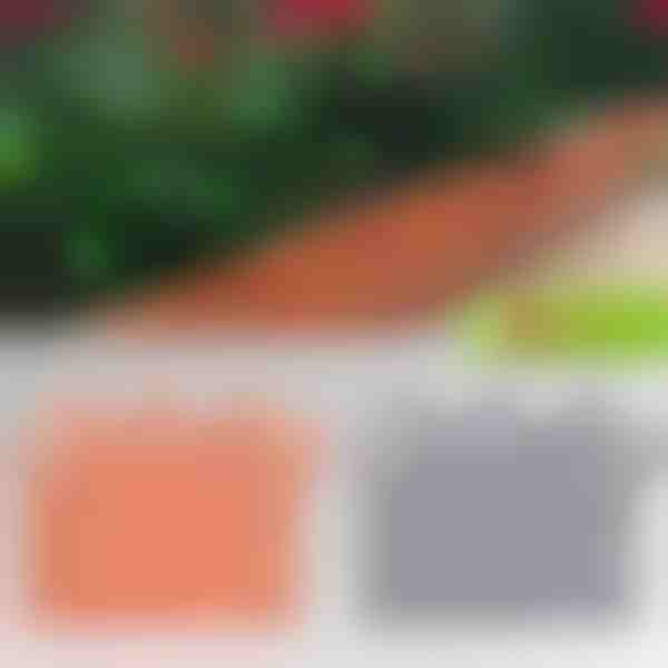 Vedação de bordadura para jardim com aspeto de tijolo - 6 unid., resistente aos raios UV | TERRABARIC