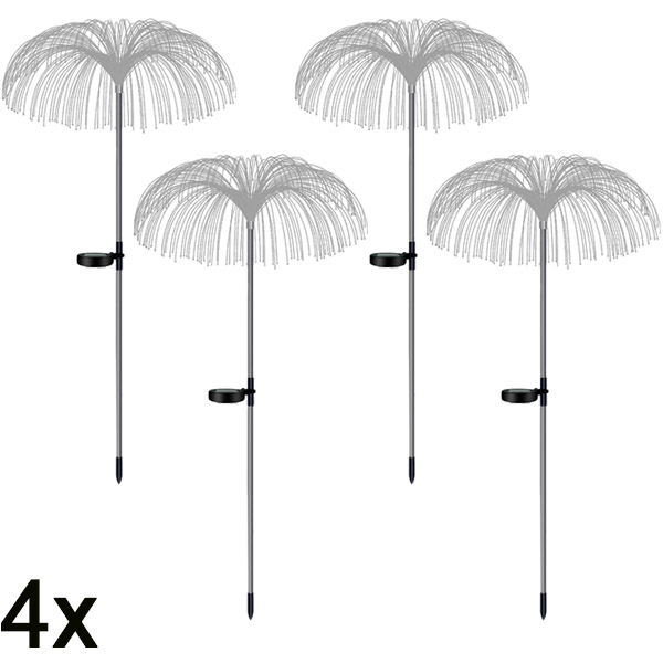 4x Luzes solares para um jardim tropical | LUMIPALM