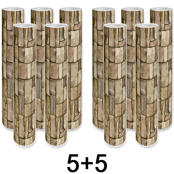 5x 1+1 GRÁTIS Painel de Parede 3D Adesivo Tijolo | WALLCORWRAP