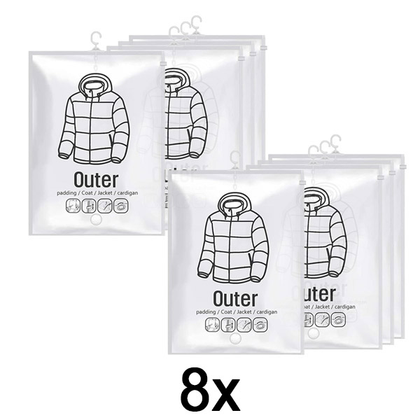 2x Sacos de armazenamento a vácuo para pendurar – (4 un) | VACUHANG