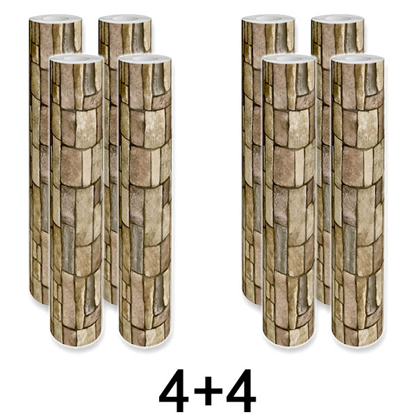4x 1+1 GRÁTIS Painel de Parede 3D Adesivo Tijolo | WALLCORWRAP