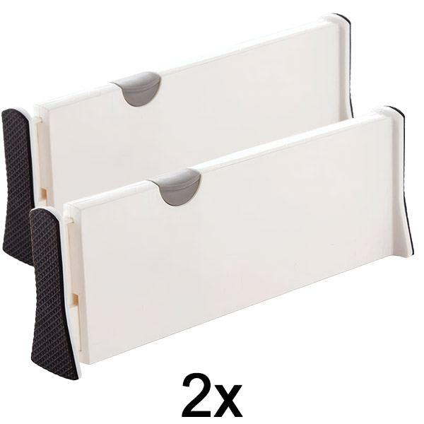 2x Divisor Ajustável para Gavetas e Prateleiras | DIVISERINO