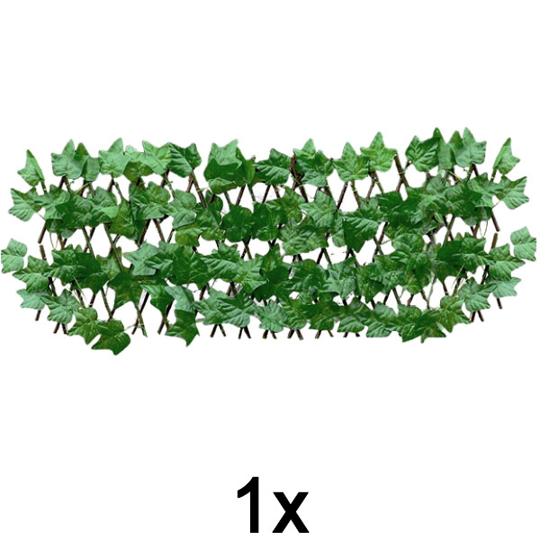 1x Painel de cerca expansível com hera – 30×180 cm, resistente a UV, sem ferramentas | GREENFENCE