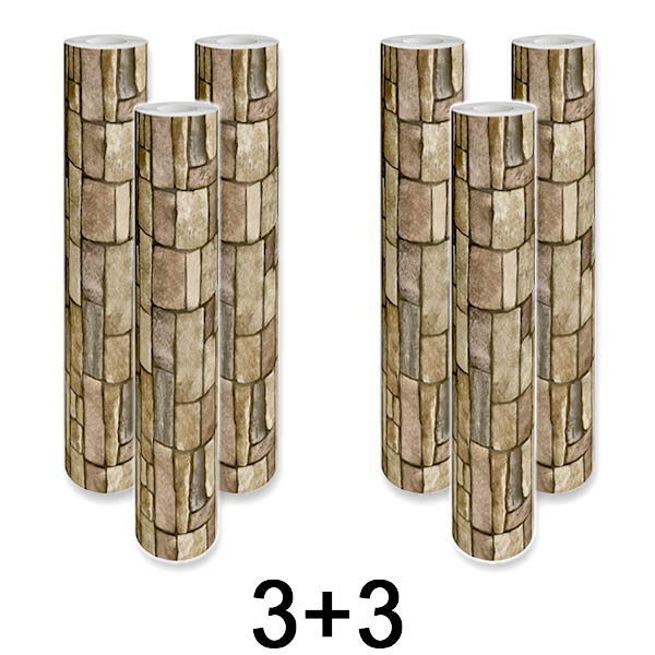 3x 1+1 GRÁTIS Painel de Parede 3D Adesivo Tijolo | WALLCORWRAP