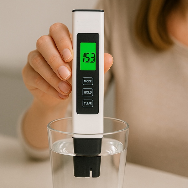 Testador de qualidade da água – resultados instantâneos de TDS, EC e temperatura | WATRIUS